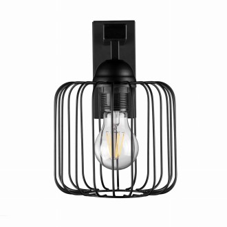 Kinkiet ścienny loft druciany KLATKA