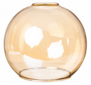 Klosz szklany Venus 20 cm bursztynowy