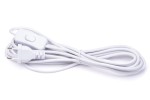 Przewód kabel z wtyczką PVC 3m biały