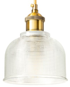 Lampa wisząca sufitowa szklana BELL przezroczysta 