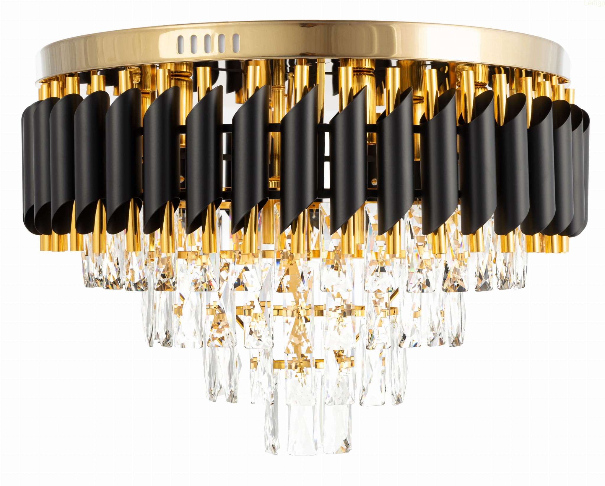 Lampa plafon kryształowy luxury złoty czarny.jpg