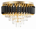 Lampa sufitowa kryształowa plafon Luxury black  WSC033
