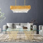 Lampa kryształowa luksusowa żyrandol Luxury GOLD WSC025 