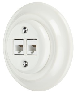 Gniazdo ceramiczne INTERNETOWE Z RAMKĄ K1-2CAT.5EA