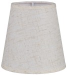 Abażur mały stożek len E14 15cm 