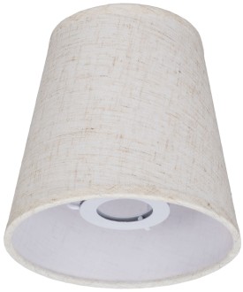 Abażur mały stożek len E14 15cm 