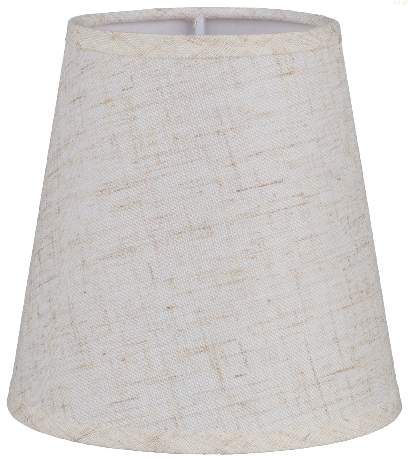 Abażur mały stożek len E27