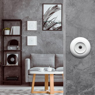 Gniazdo antenowe z ramką białe EX1 LOFT  