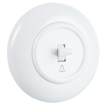 Włącznik dzwonkowy z ramką biały EX1 LOFT