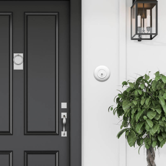 Włącznik dzwonkowy z ramką biały EX1 LOFT