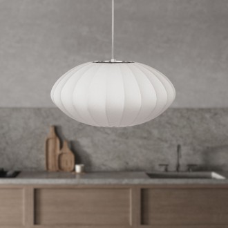 Lampa wisząca biała elegancka CLOUD elipsa