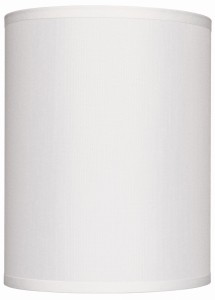 Abażur walec biały wąski ELA7229 E27