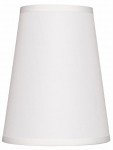 Abażur mały stożek biały E14 18cm ELA7226
