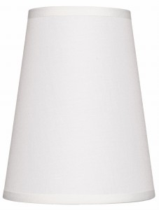 Abażur mały stożek biały E14 18cm ELA7226