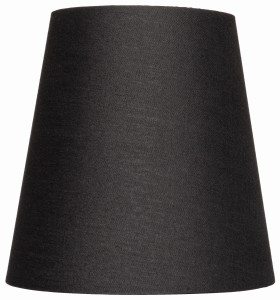 Abażur mały stożek czarny E14 16cm ELA7224