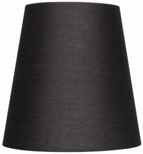 Abażur mały stożek czarny E27 16cm ELA7220 