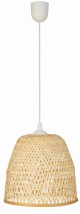Lampa wisząca BOHO bambusowa biała PHU02