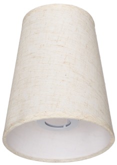 Abażur mały stożek len E14 18cm ELA7228