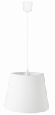 Lampa wisząca z abażurem biały duży stożek.jpg