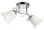 Lampa sufitowa podwójna plafon z kryształkami WSG07A2