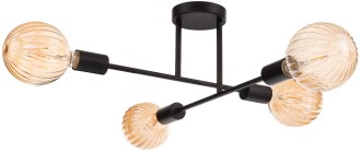 Lampa sufitowa MULTI PATYCZAK czarna 4  