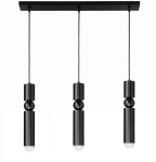 Listwa wisząca potrójna czarna oprawa G9 Tuba 