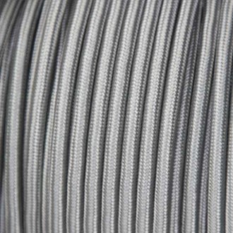 Przewód w oplocie kabel dekoracyjny SZARY 2x0,75