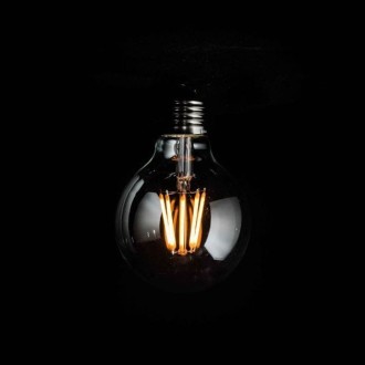 Żarówka E27 G80 FILAMENT 4W amber