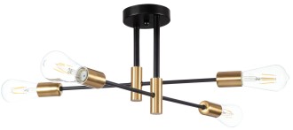 Lampa sufitowa MULTI PATYCZAK czarna 4  PRO