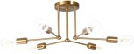 Lampa sufitowa żyrandol MULTI PATYCZAK gold 6 PRO