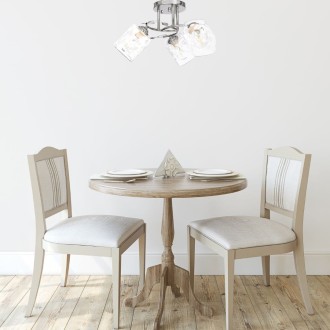 Lampa sufitowa klasyczny żyrandol plafon Sofia chrom WSG12A3 