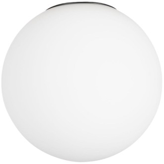 Klosz szklany Milano Black mleczny biały 