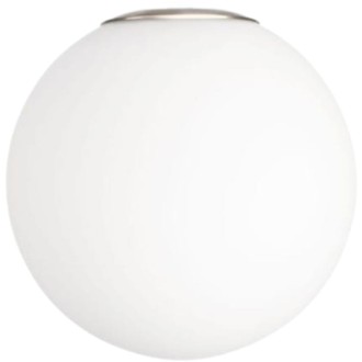 Klosz szklany Milano Silver mleczny biały