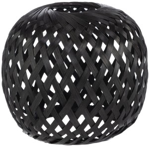 Klosz BOHO bambusowy czarny 12cm TH24 