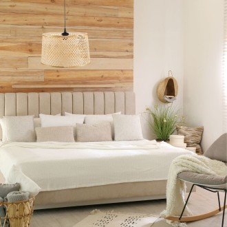 Lampa wisząca BOHO bambusowa walec TH2B 35cm 