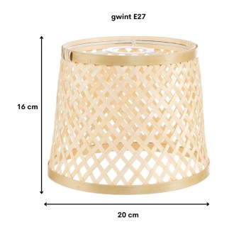 Klosz BOHO bambusowy walec 20cm TH2B