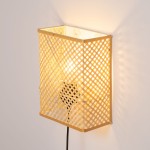 Kinkiet  bambusowy BOHO TH3B czarny