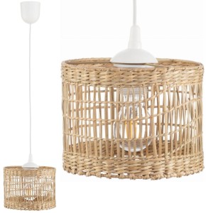 Lampa wisząca BOHO Africa trawa morska walec 20cm TH2A