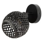 Kinkiet plafonik BOHO bambus czarny 