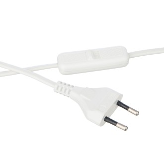 Kinkiet mały biały metalowy ezo kubełek z kablem