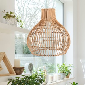 Lampa wisząca rattanowa duża boho HARMONY  PHU16F