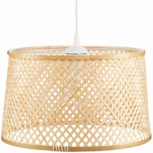 Lampa wisząca BOHO bambusowa walec TH2B 35cm 