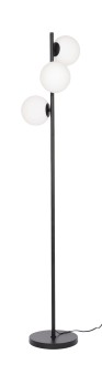 Lampa podłogowa black białe kule MILANO 