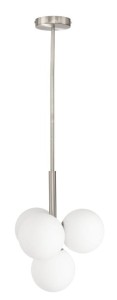 Lampa wisząca silver Milano Bubbles mleczne kule 