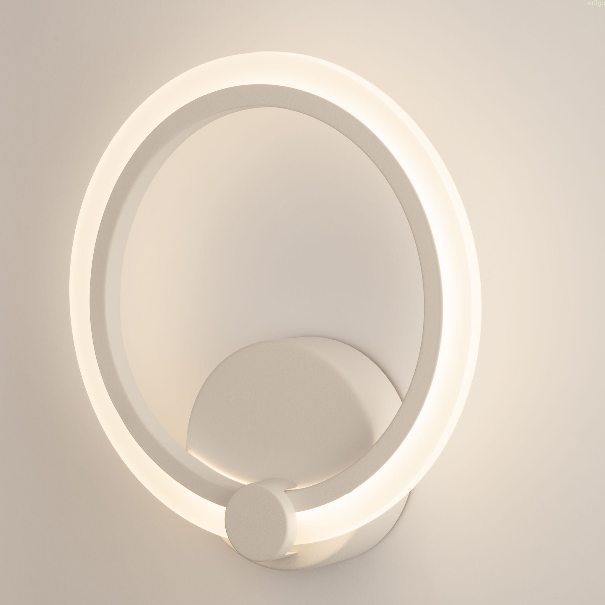 Kinkiet pokój dziecka biały mały okrągły zintegrowany PECL206036 white.jpg