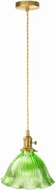 Lampa wisząca kwiat zielona.jpeg