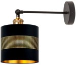 Kinkiet regulowany metalowy Antic Brass ażurowy Deluxe