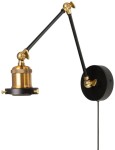 Kinkiet regulowany z kablem (stelaż) NEW Antic Brass ZL104  