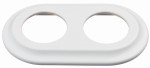 Ramka ceramiczna podwójna biała podtynkowa YX-F03 (2) NEW