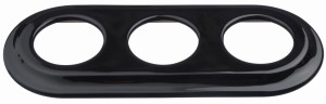 Ramka ceramiczna potrójna czarna  YX-F03 (3) NEW